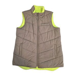 DULUTH TRADING CO. Mens Reversible Insultaed Vest SZ Medium Full Zip Workwear